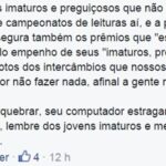 aluna manisfestando