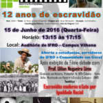 CARTAZ 12 ANOS DE ESCRAVIDÃO