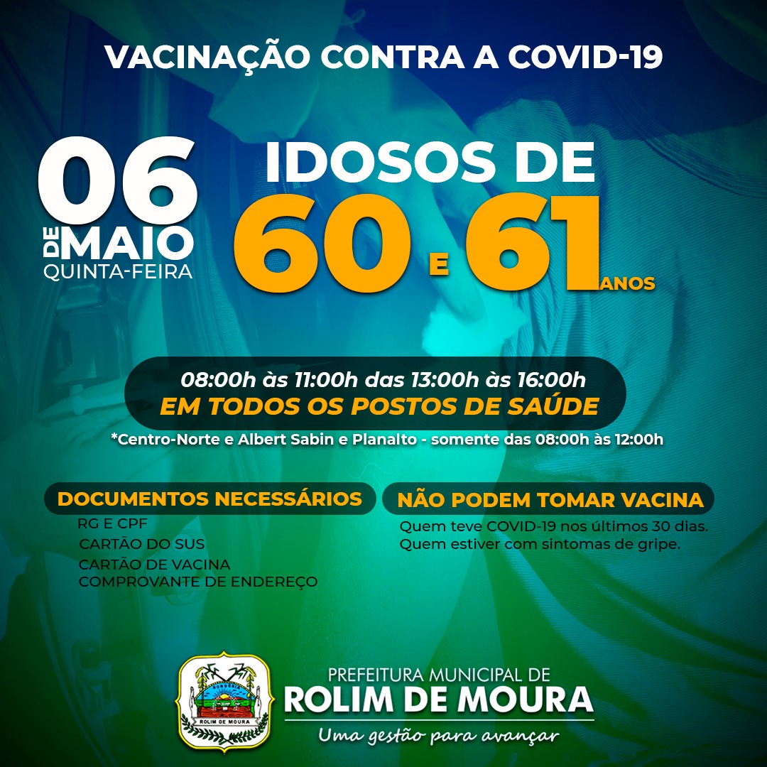 Vacinação contra Covid-19 Rolim de Moura