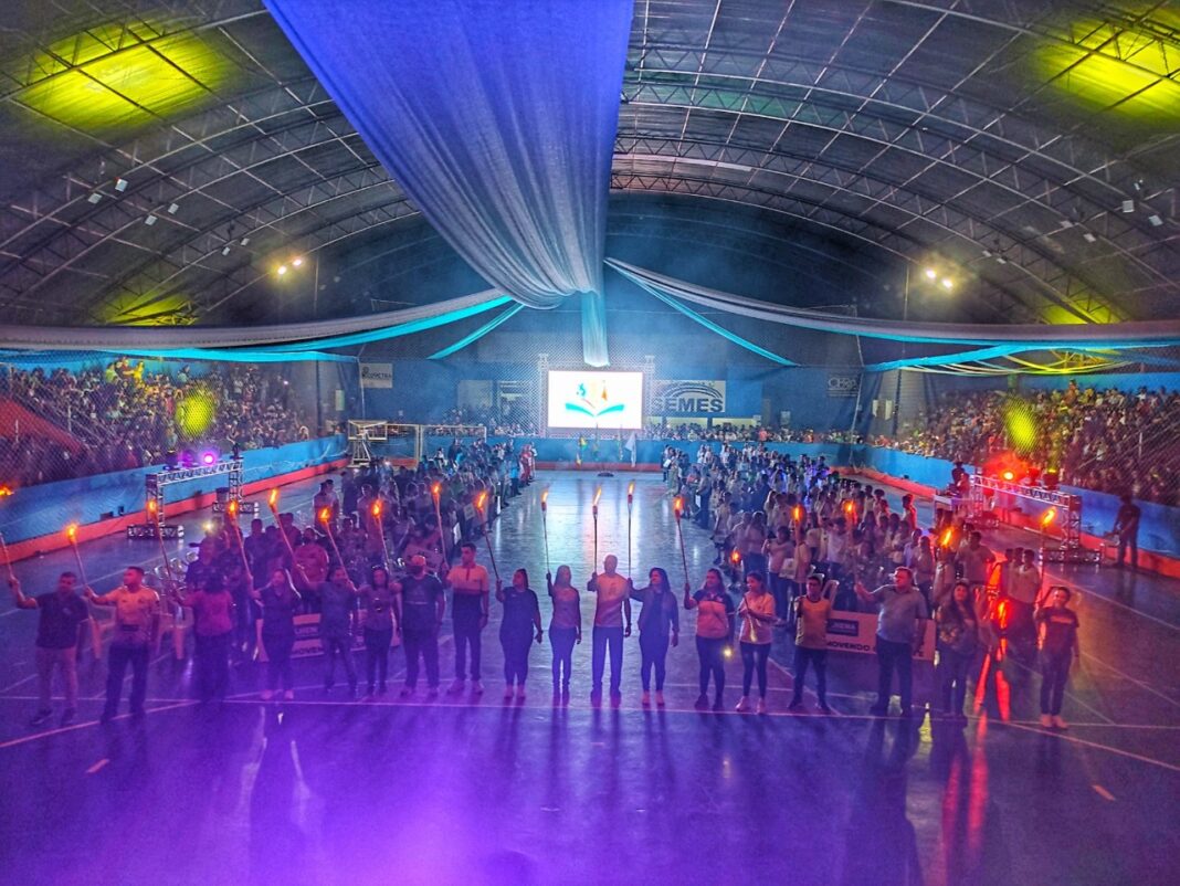 Com show de pirotecnia, Jogos Escolares de Vilhena é aberto