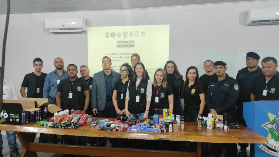 Forças de segurança miram venda de cigarros eletrônicos em Vilhena