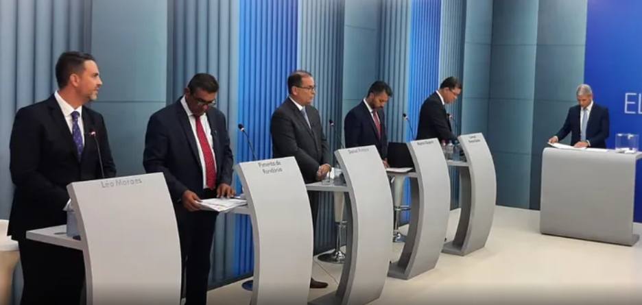 Debate na TV Rondônia foi marcado por acusações mútuas entre Léo, os Marcos,  Daniel Pereira e Pimenta | Mais RO