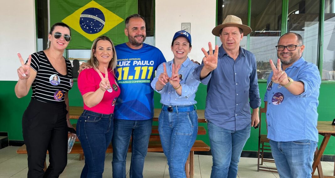 Ao lado do prefeito de Vilhena, Ivo e Jaqueline Cassol reforçam campanha de Cris Del Pino