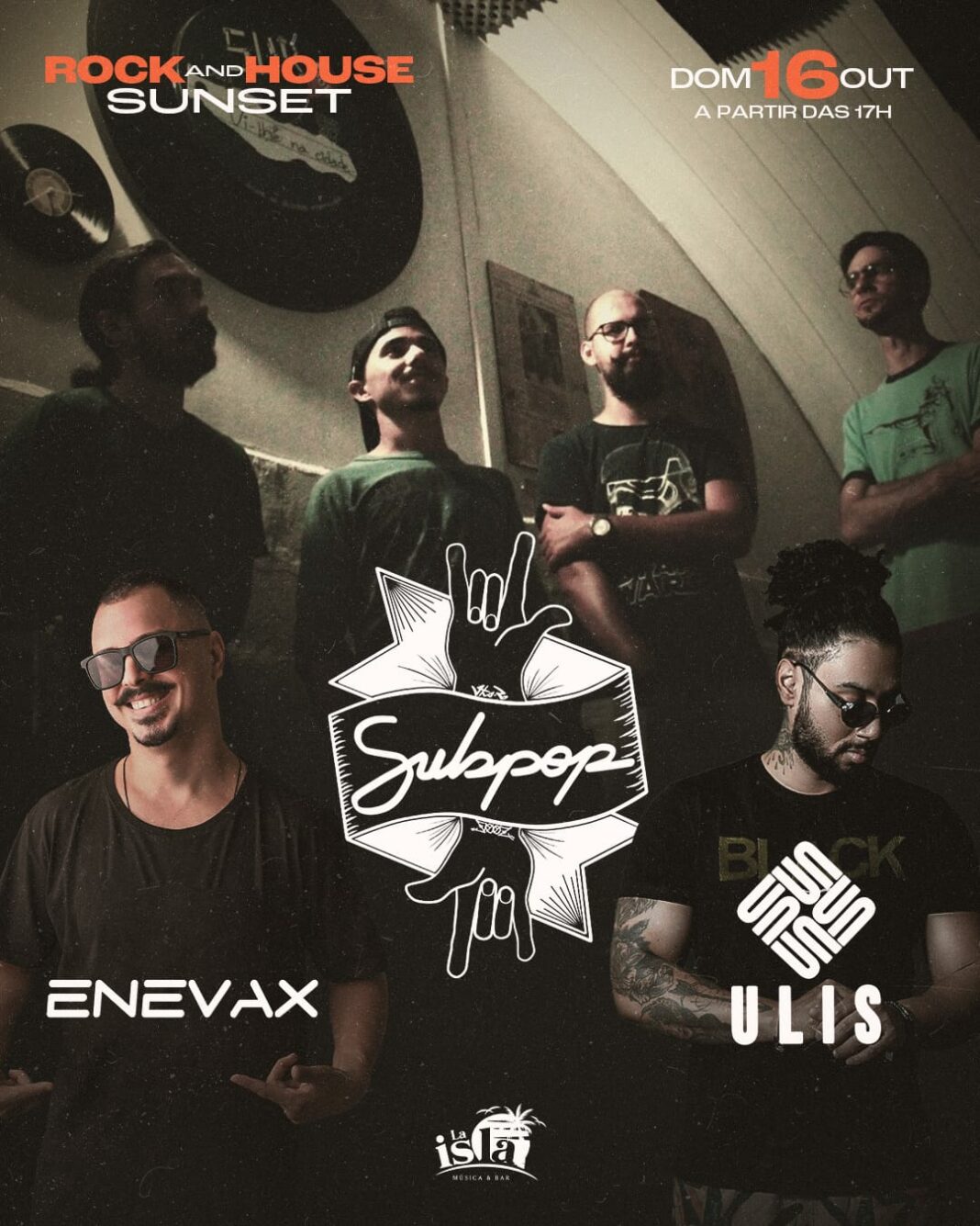 Domingo de rock é na La Isla; show começa a partir das 17h