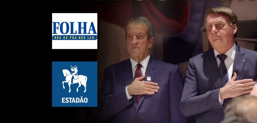 Folha e Estado, braços midiáticos do grande capital, acusam PL e Bolsonaro de golpismo