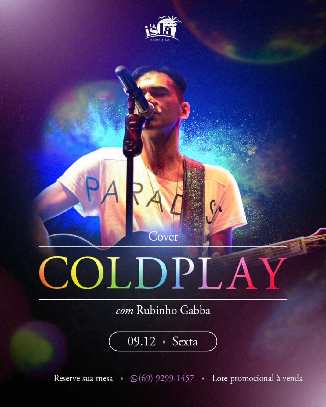 Coldplay nesta sexta em Vilhena