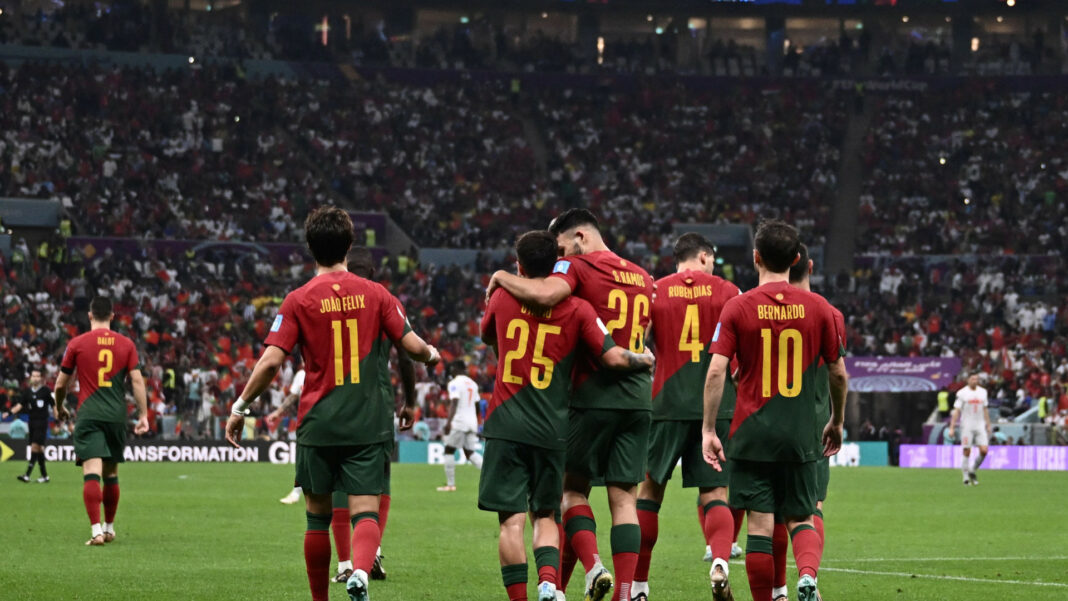 Portugal vence Suíça por 6 a 1 e enfrentará Marrocos na Copa