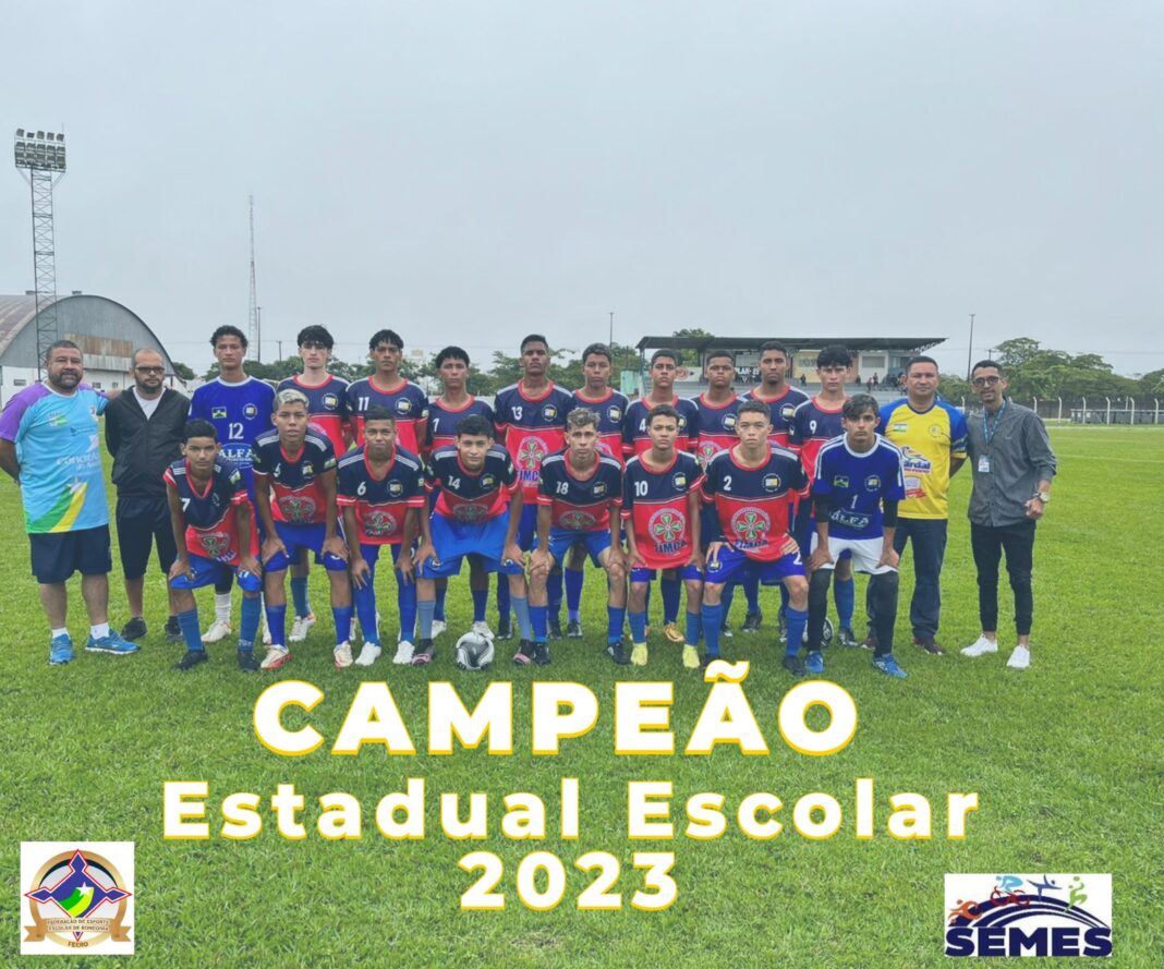 Escola de Vilhena conquista o Campeonato Escolar Rondoniense e vai representar o Estado em Recife