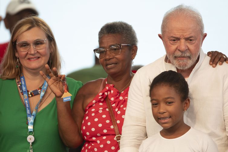 Santo Amaro da Purificação (BA), 14/02/2023 - O presidente Luiz Inácio  Lula da Silva, participa do lançamento do novo programa Minha Casa, Minha Vida, e entrega moradias em Santo Amaro (BA). Foto: Joédson Alves/Agência Brasil