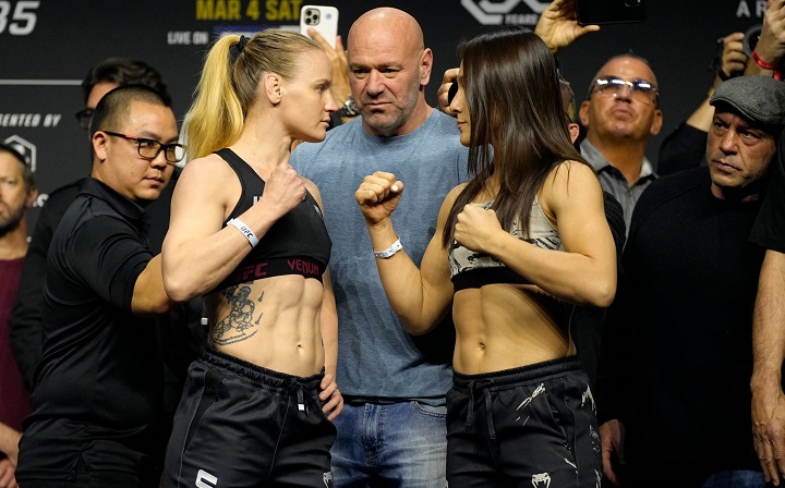 Valentina Shevchenko vai enfrentar Alexa Grasso no co-main event (Foto: Jeff Bottari/Zuffa LLC/UFC)