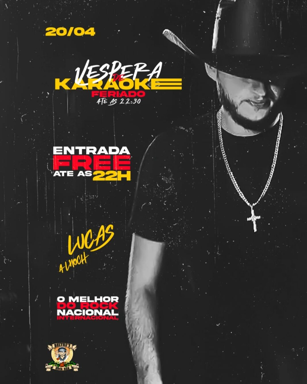 Véspera de feriado com Lucas Alhoch e karaokê no Beltras