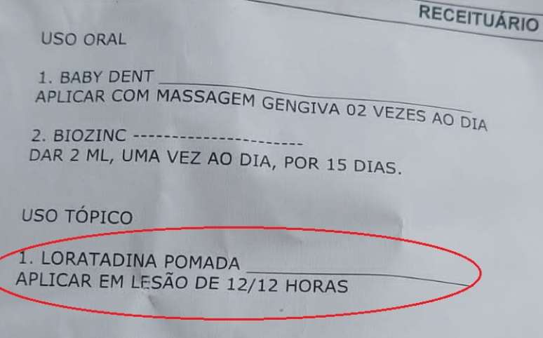 Médica receita pomada que não existe para bebê em UPA do litoral de SP