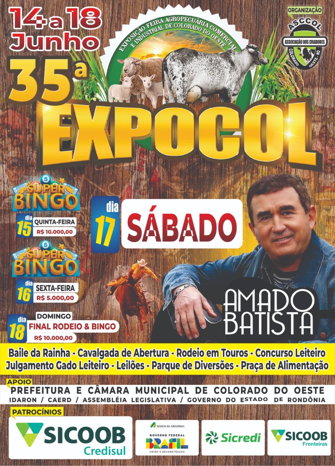 Exposição agropecuária de Colorado começa nesta quarta-feira (14)