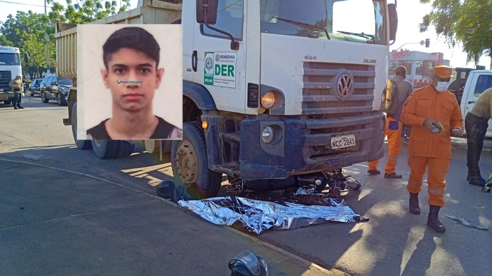 Acadêmico de Direito da Unir morre atropelado por caminhão do DER