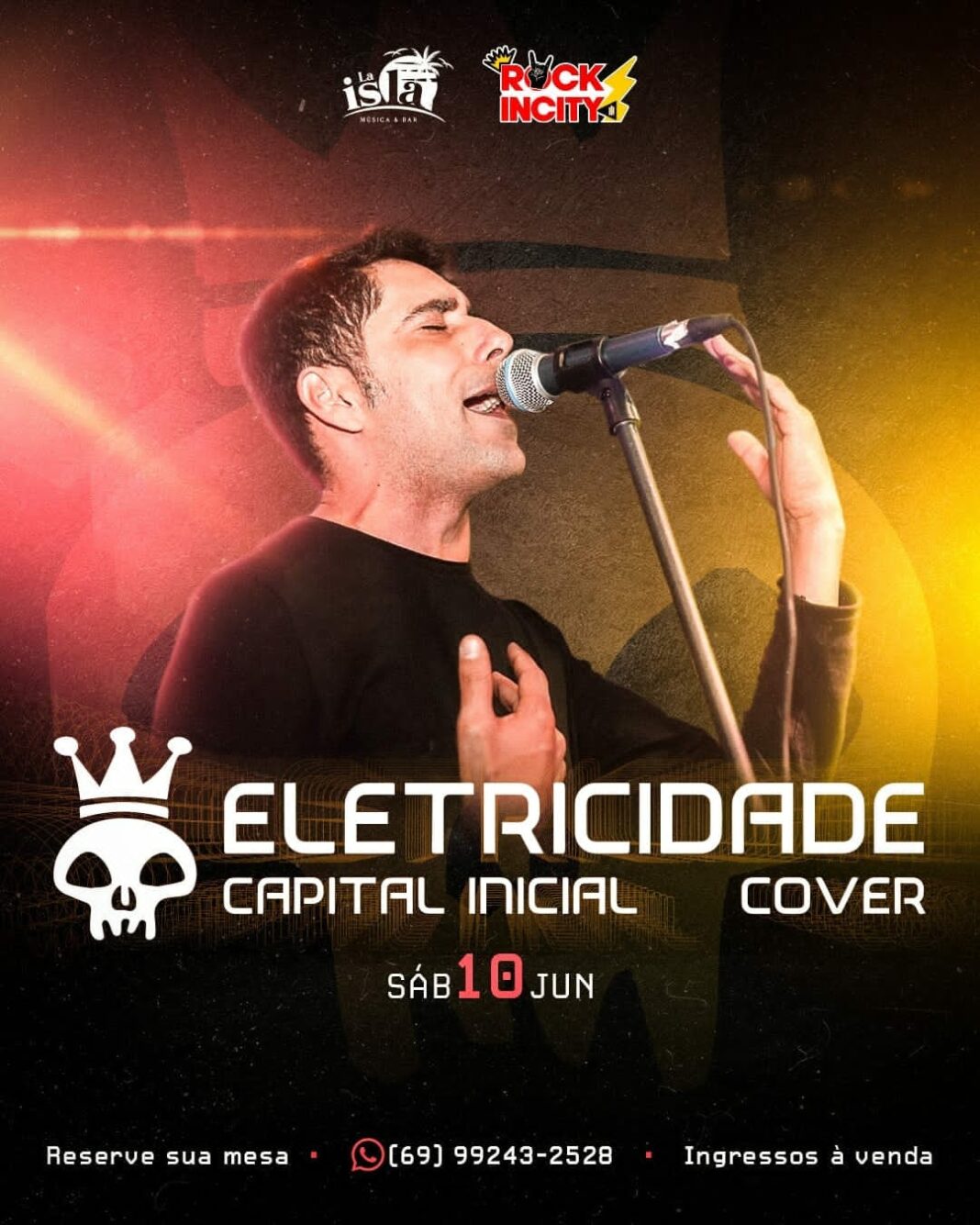 Capital Inicial cover neste sábado em Vilhena