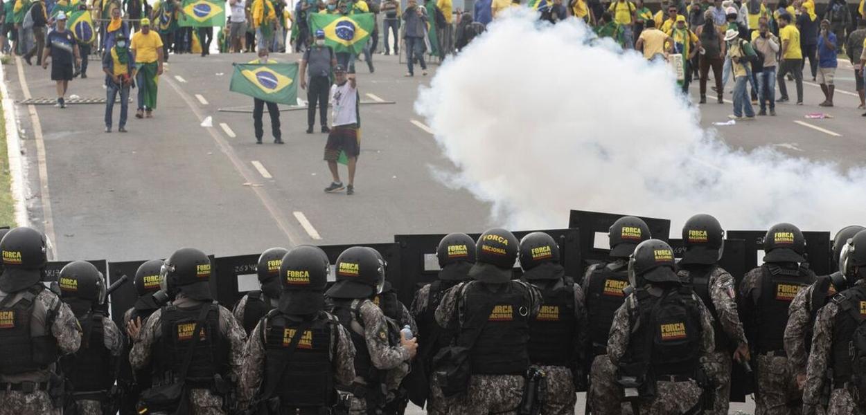 Atos golpistas em Brasília