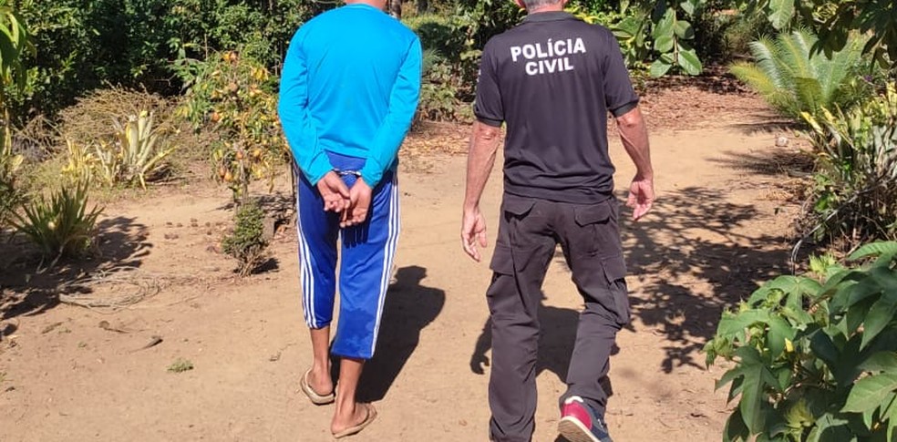 Homem preso suspeito de estuprar a filha — Foto: Polícia Civil/Divulgação