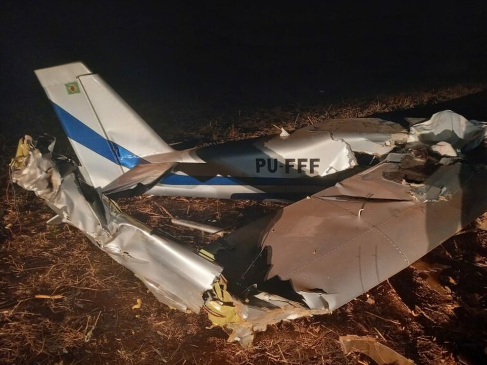 Aeronave caiu em área rural de Alta Floresta, RO — Foto: Rondônia News/Reprodução