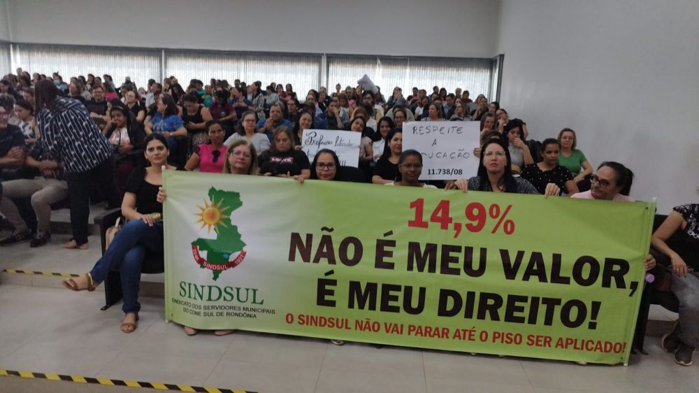 Nota de Apoio - greve dos/as professores/as municipais de Vilhena