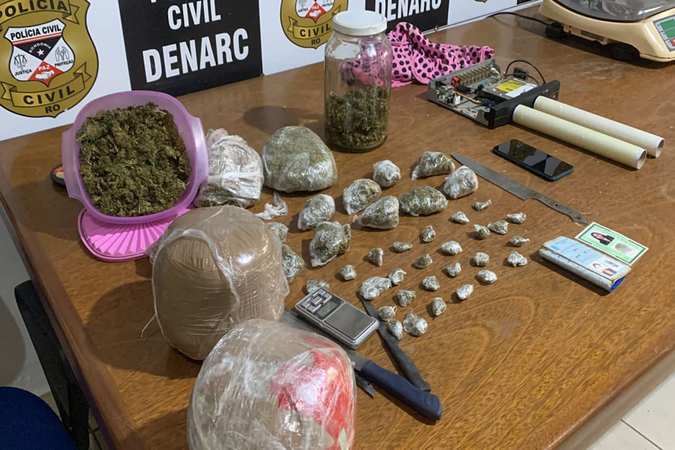 Denarc prende universitária com quatro quilos de maconha do tipo Skank