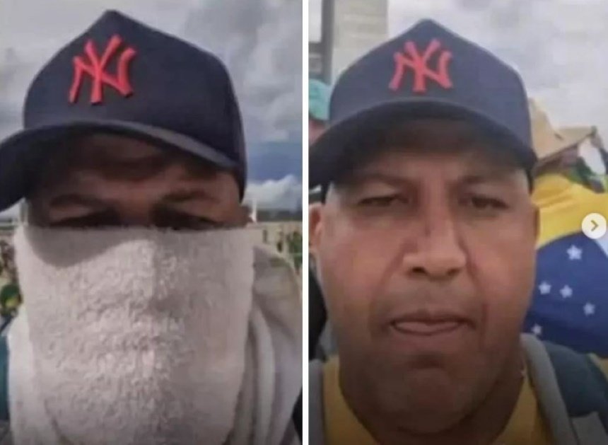 foto colorida com montagem com duas imagens de Aildo Francisco Lima, o Bahia, é um dos alvos da Operação Lesa Pátria - Metrópoles