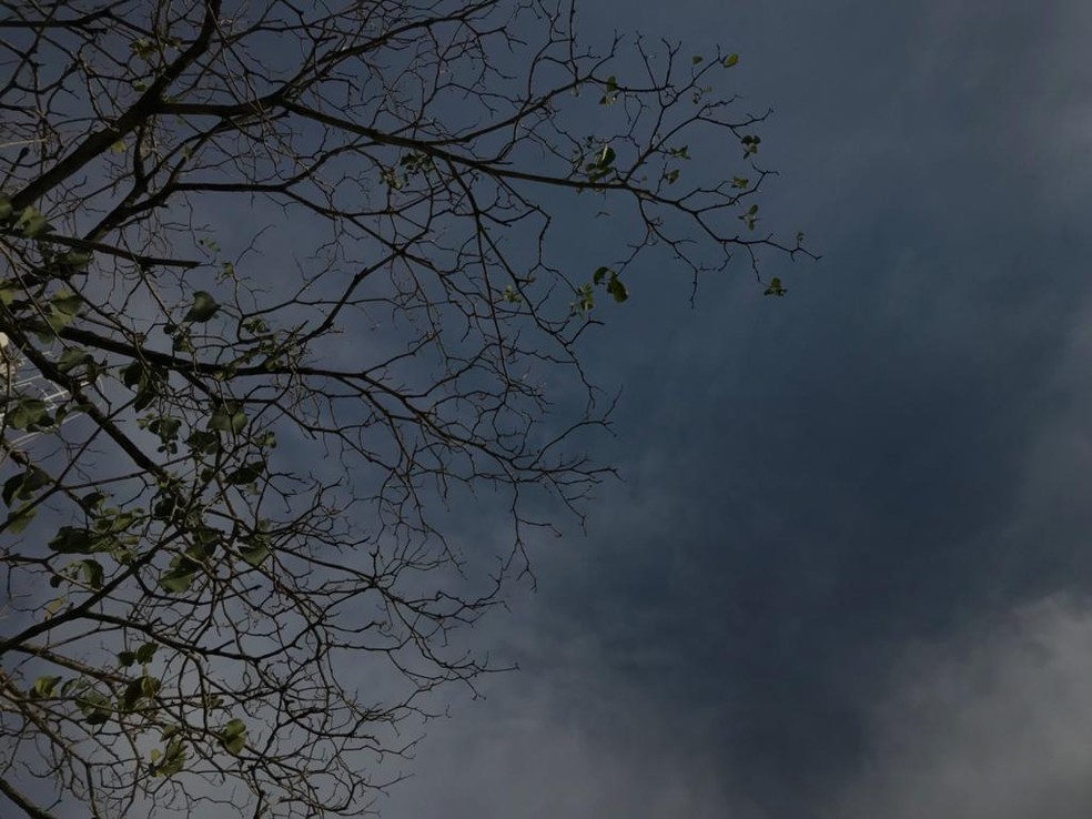 Céu parcialmente nublado em Rondônia — Foto: Ana Kézia Gomes/g1