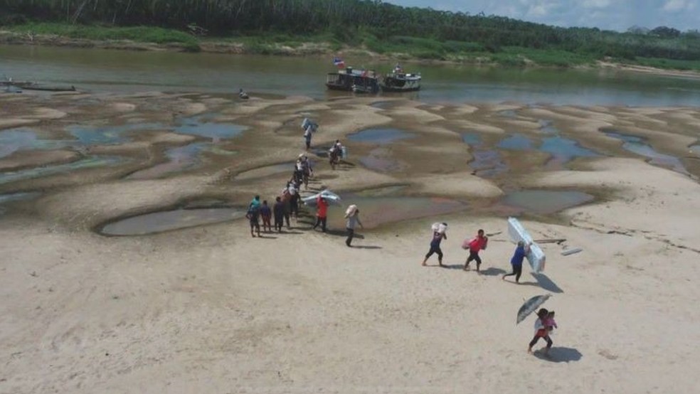 vira, a 1.206 quilômetros de Manaus, é um dos municípios que decretaram situação de emergência devido à estiagem — Foto: Divulgação/Defesa Civil