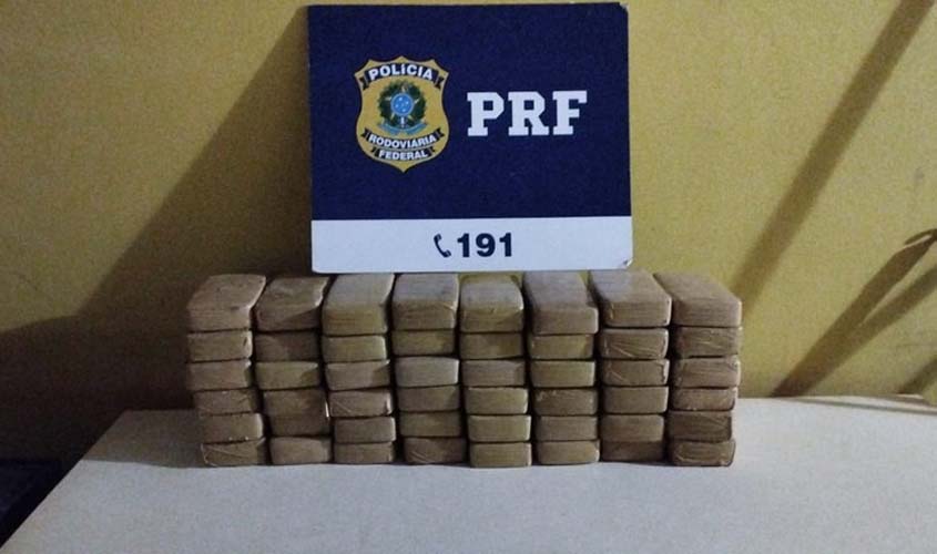 Em Nova Mamoré/RO, PRF aprende 48 Kg de cloridrato de cocaína