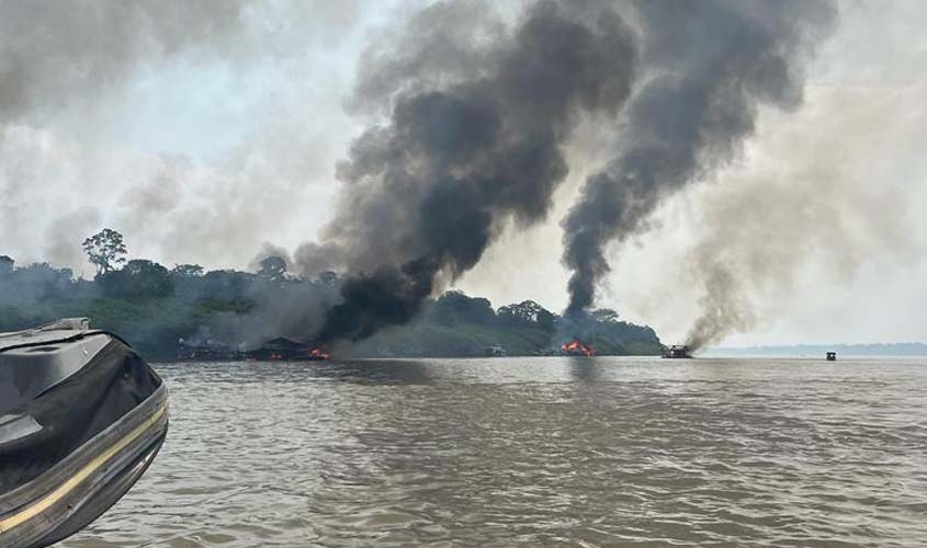 PF deflagra operação contra garimpo ilegal em Rondônia