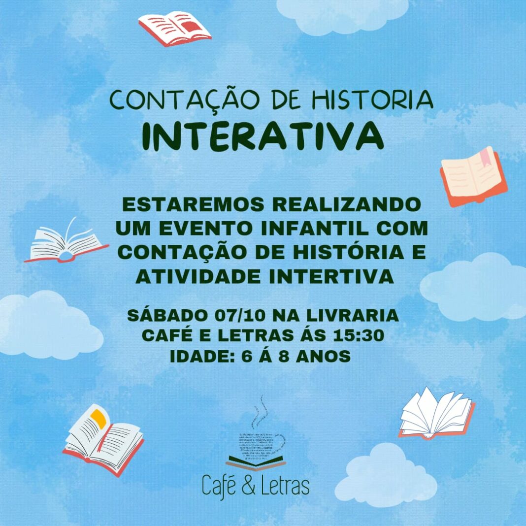 Contação de história -Livraria Café e Letras