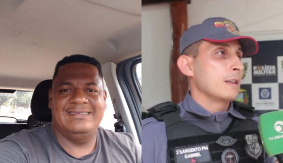 William Ferreira (à esquerda), vítima do assassinato, e Gabriel Castella Cardoso (à direita)