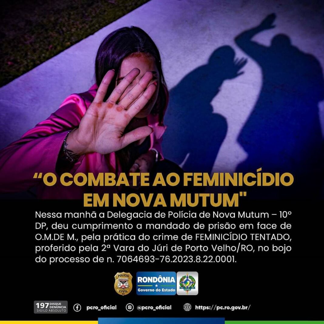 PC cumpre mandado de prisão contra homem que atacou ex-mulher com uma faca
