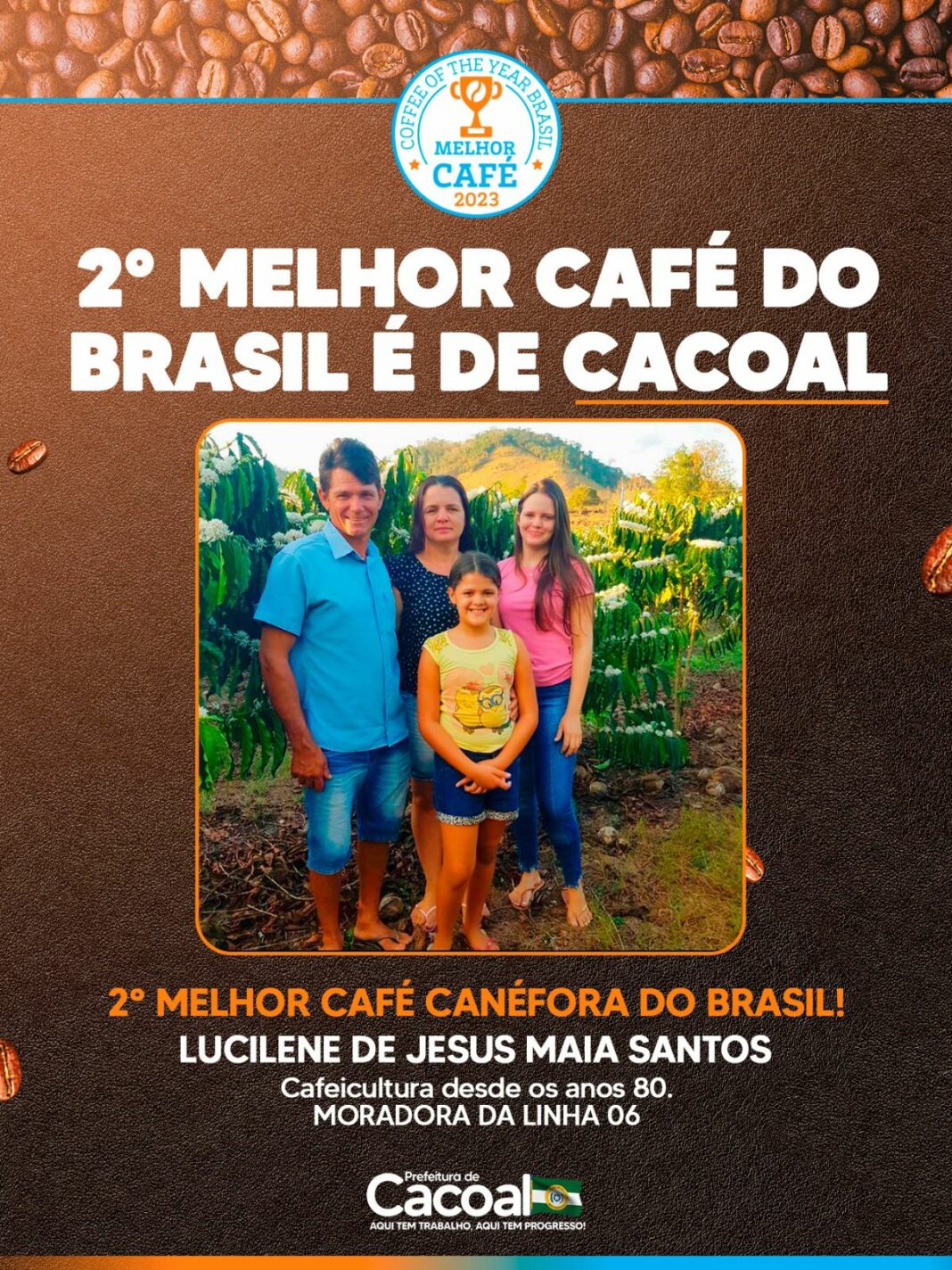 Produtores de Cacoal Brilham em Evento Nacional de Cafeicultura