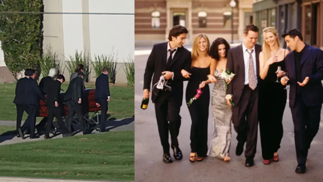 Elenco de “Friends” se despede em funeral de Matthew Perry