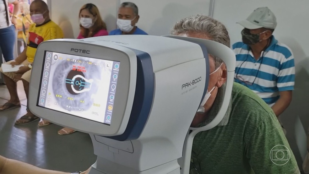 Secretaria de Saúde do Amapá investiga como um fungo infectou mais de 100 pacientes submetidos a cirurgias de catarata. — Foto: Reprodução/Jornal Nacional