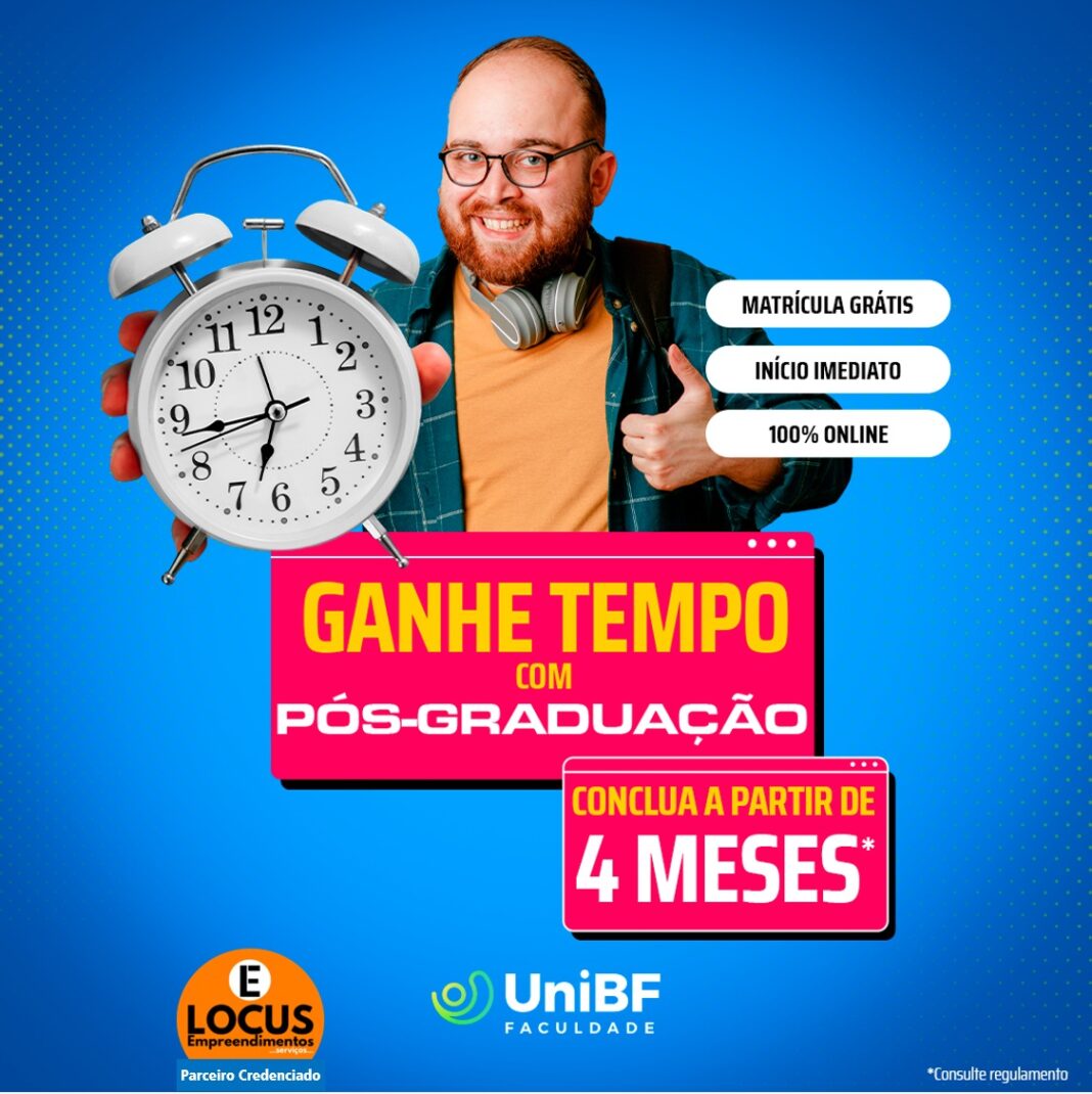 UniBF anuncia pós-graduação em quatro meses com certificado automático