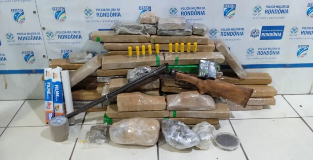Homem é preso com 100 kg de drogas em Rondônia