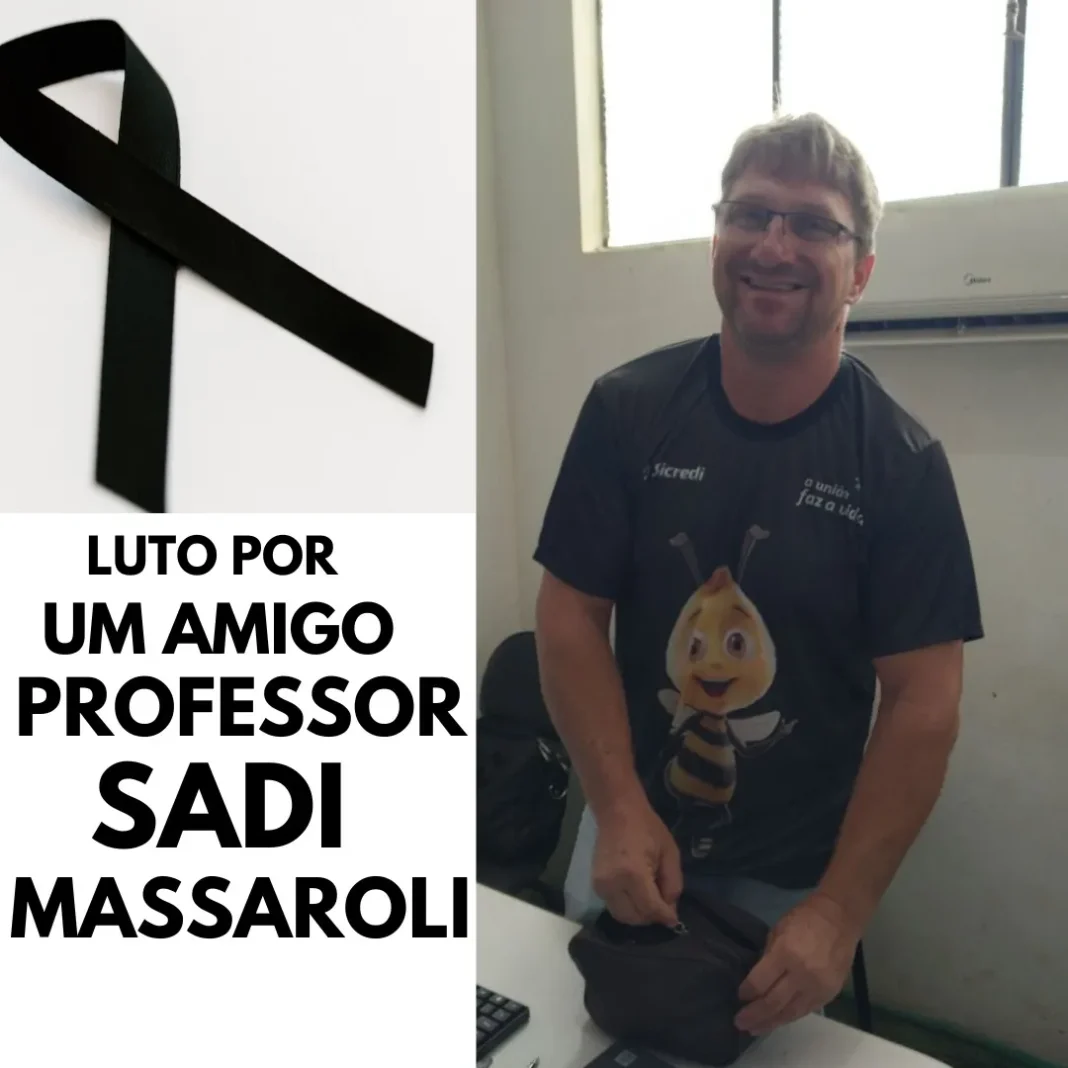 Sintero Regional Cone Sul lamenta morte do professor Sadi Massaroli