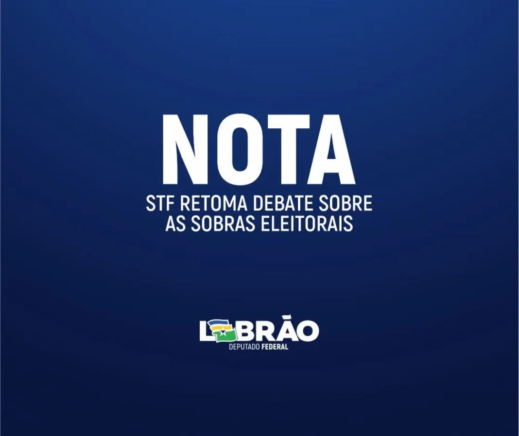 Nota oficial do deputado Lebrão