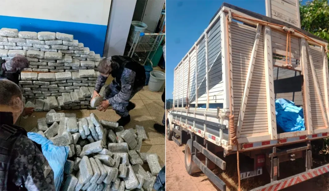 Em fazenda de Vilhena, polícia apreende mais de 400 Kg de drogas
