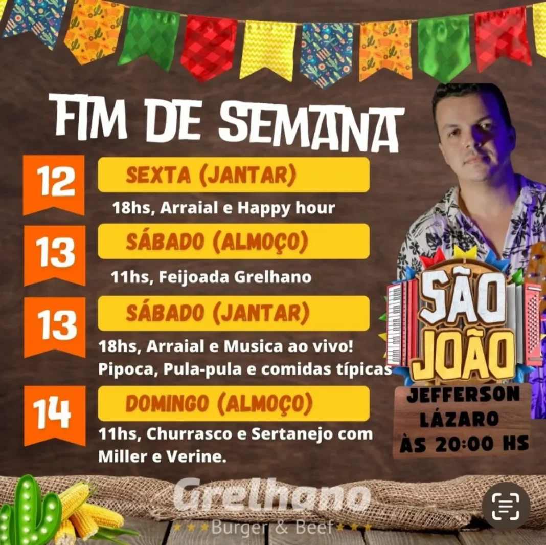 Vilhena: Grelhano anuncia agenda cultural deste fim de semana