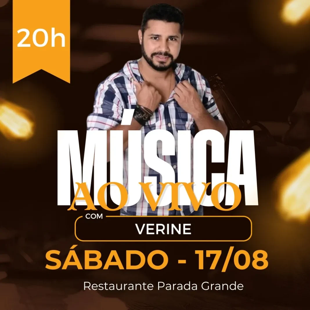 Vilhena: Verine se apresenta neste sábado no Parada Grande
