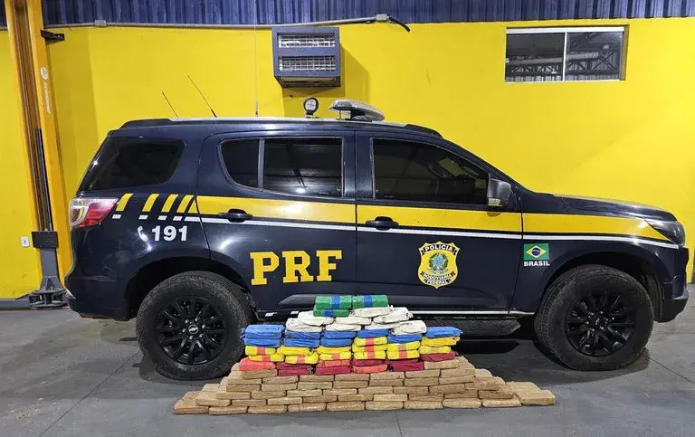 PRF apreende 140kg de cocaína em Vilhena