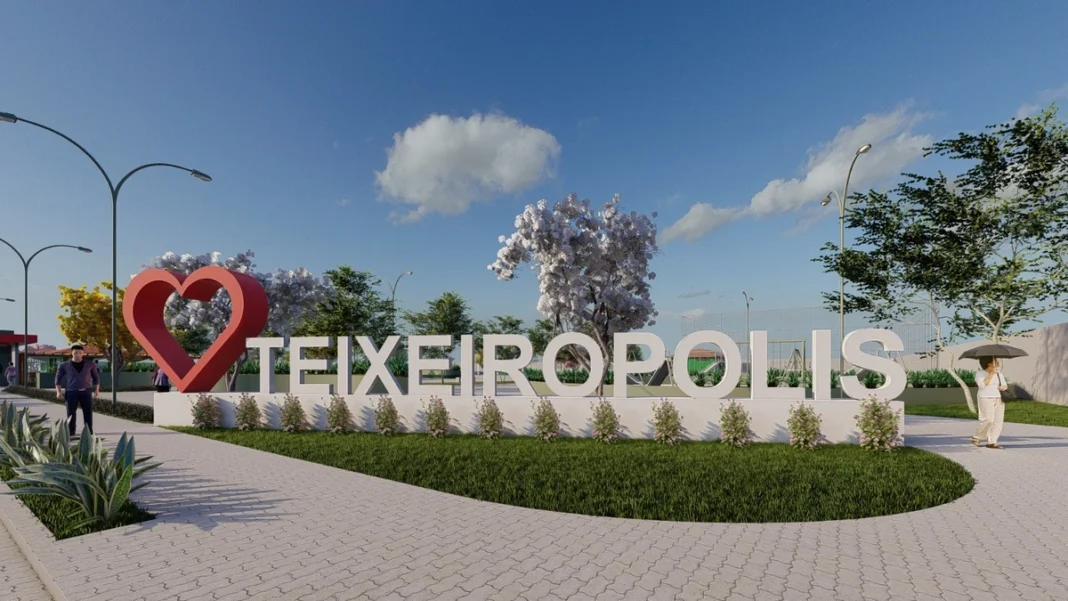 Teixeirópolis terá moderna praça municipal e revitalização da avenida Afonso Pena