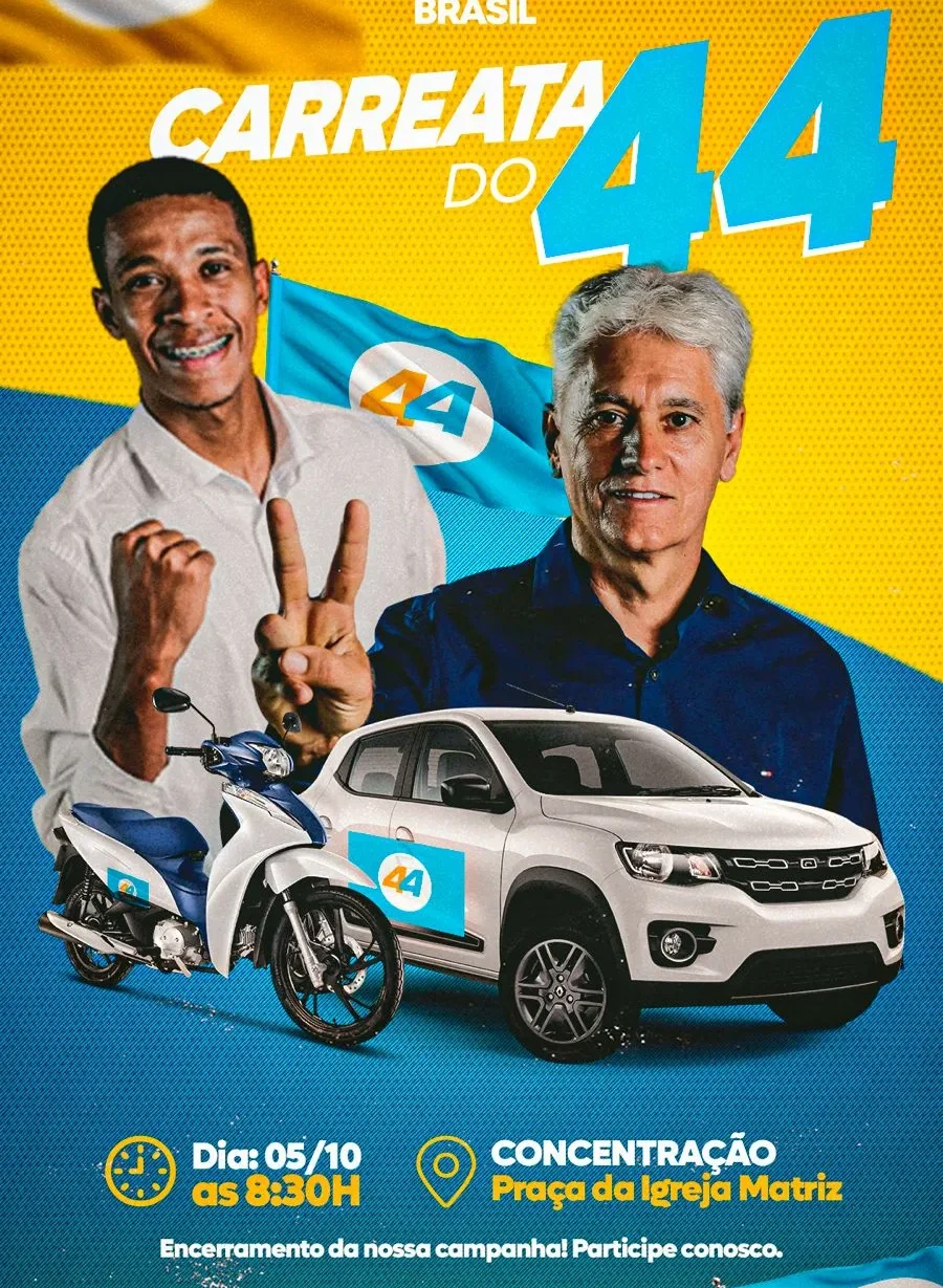 Carreata do 44 encerra campanha vitoriosa a prefeito de Colorado neste sábado