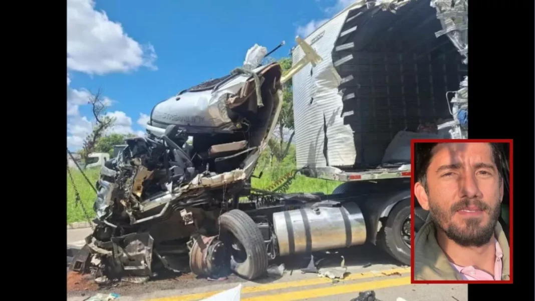 Pai deixa filho de 16 anos dirigir carreta e morre em acidente