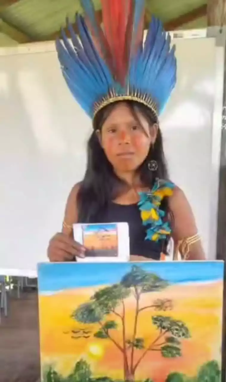 Projeto “Arte em Tela” valoriza cultura indígena e revela talentos na Escola Mamaindê