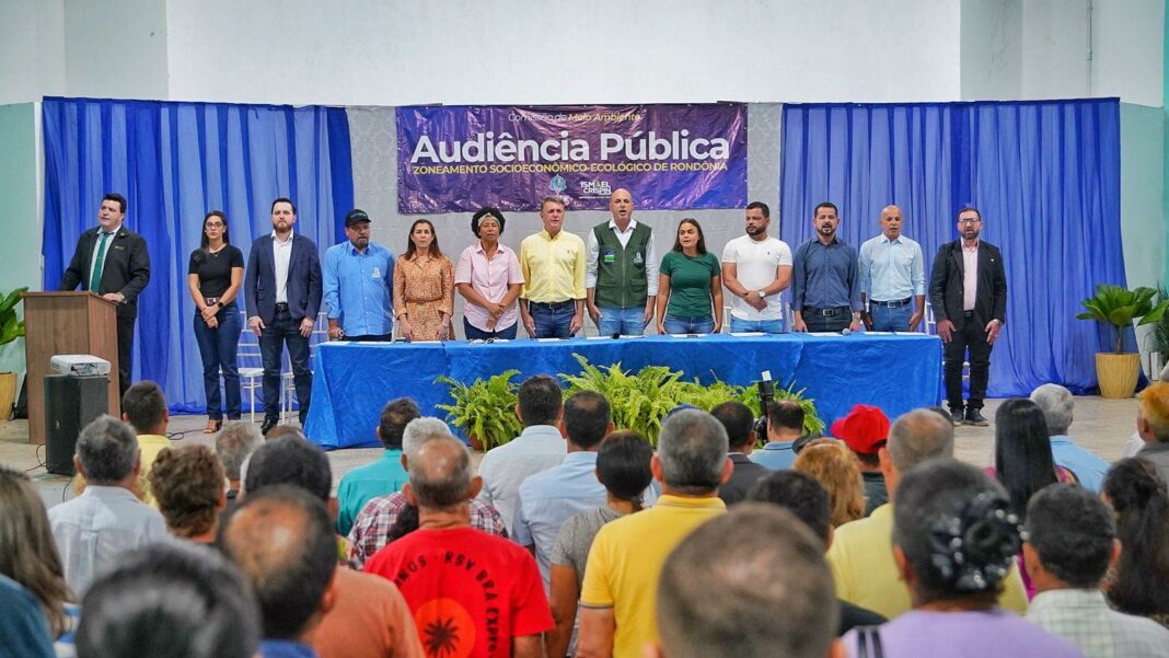 Deputado Luizinho Goebel participa de audiência pública sobre Zoneamento Socioeconômico-Ecológico em São Miguel do Guaporé