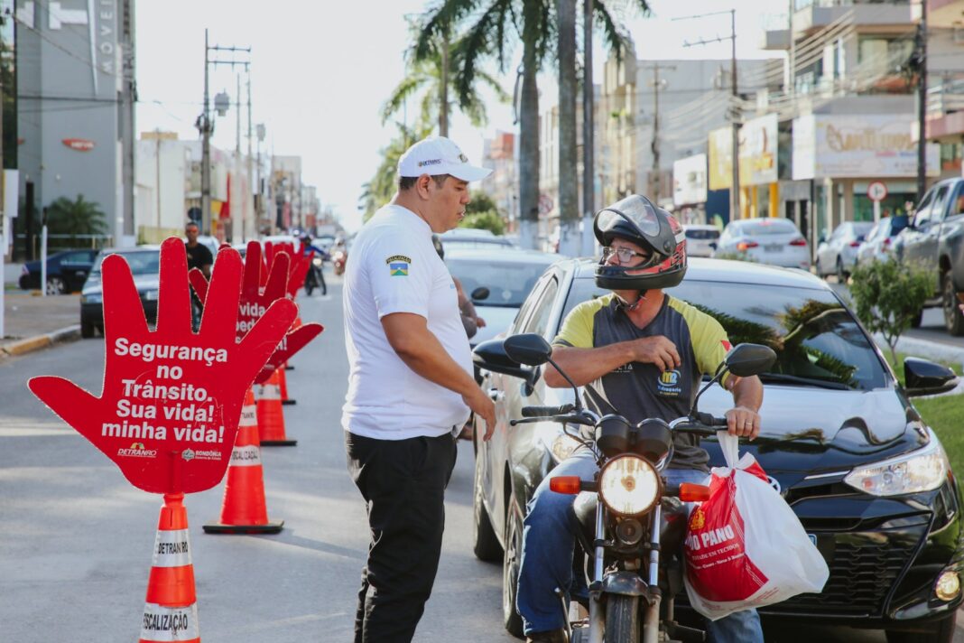 Campanha Maio Amarelo tem início em Vilhena com foco na responsabilidade no trânsito