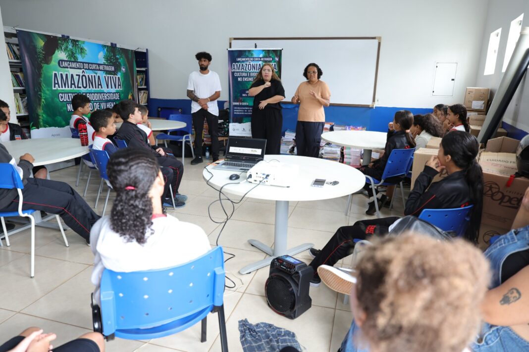 Curta-metragem “Amazônia Viva” é lançado em escola de Vilhena com exibição gratuita e roda de conversa